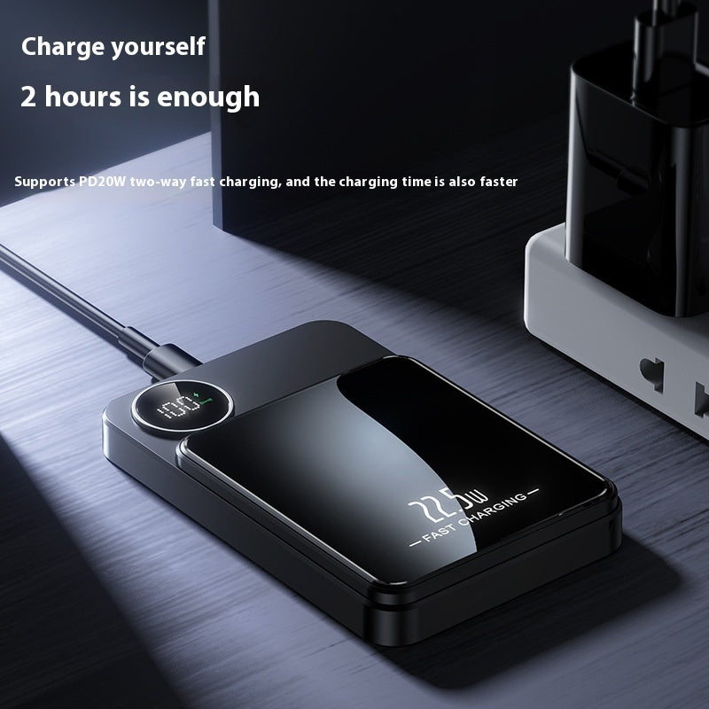 Ultra-Thin Magnetic Wireless Power Bank: Fast Charging on the Go