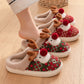 Cozy Christmas Elk Slippers - Winter Warmth in Christmas Style