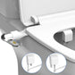 Smart toilet seat with double hot and cold jet.